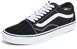 Vans Old Skool (Suede/Canvas), Zapatillas Deportivas Unisex Adulto, Negro Black White 01, 40.5 EU