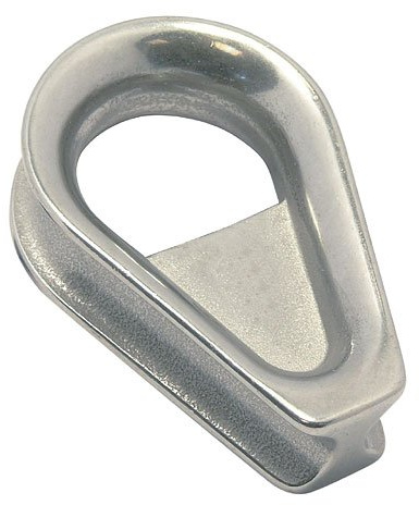 Yacht Steel Cosse Coeur soudé 14mm AISI 316