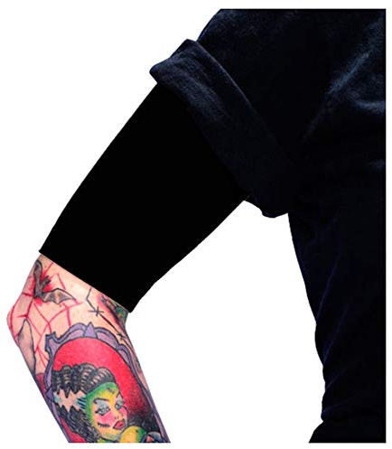 Tat2X Tattoo Cover Up Sleeve - Half Arm - Black - XL/2X - 1 Sleeve