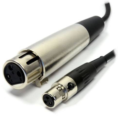 kenable 3 Polig Buchse Weiblich XLR Zum 3 Buchse Weiblich mini XLR Kabel 1,5 m [1.5 Meter]