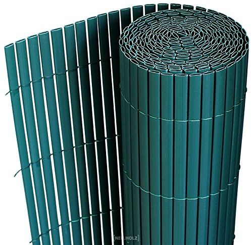 [neu.haus] Brise-Vue Palissade en PVC Extérieur Clôture Réglable Résistant aux Intempéries Intimité pour Jardin Terasse Cache Balcon Anti-Moisissure Protection Renforcé Solide Vert 90 x 300 cm