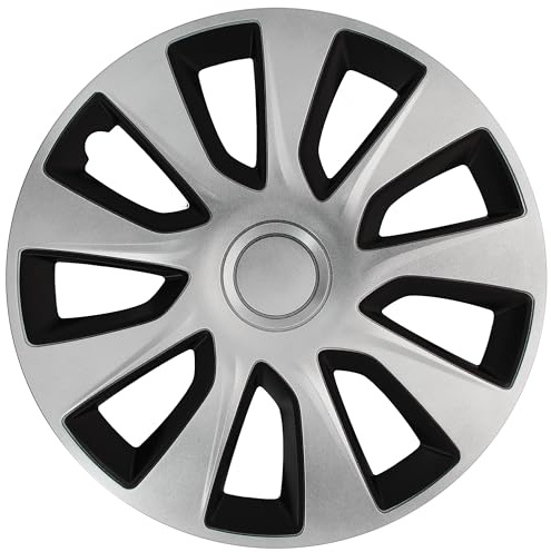 CAR+ VNJ3217 Radzierblenden, Schwarz/Silber