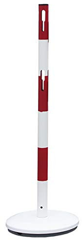 RS PRO Barrierepfosten Stahl Rot, Weiß Pfosten, H.Barr. 1m