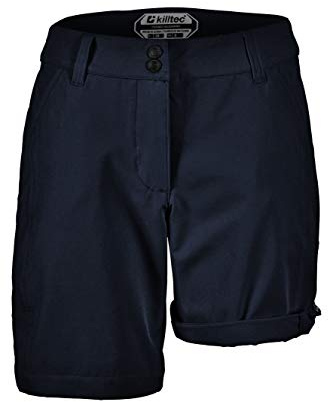 Killtec Damen Shorts Runja - Funktionsshort ist krempelbar - Bermuda Shorts Damen - Kurze Hose ist wasserabweisend, dunkelnavy, 48