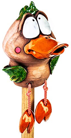 Ceramics World - Keramik Gartenstecker und Kantenhocker - Ente - Gartendeko