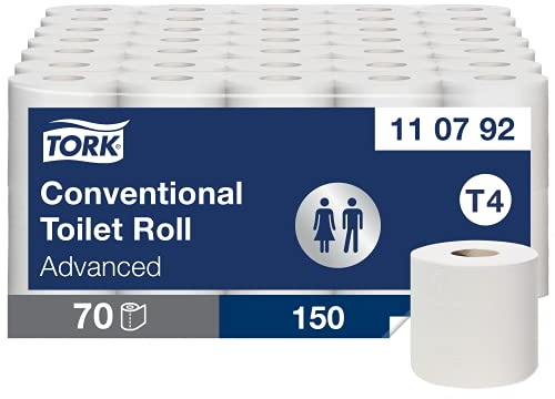 Tork Toalettpapper vit T4, Advanced, 3-lagers, 70 x 150 ark, 110792