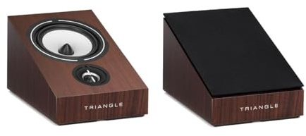 TRIANGLE - BOREA BRA1 - Heimkino 3D Effekte Lautsprecher - Atmos/DTS: X/Auro 3D kompatibel - Atmos & Surround Vielseitigkeit - 89 dB/W/m Ausgang - 206 x 180 x 300 mm - Nussbaum (Paar)