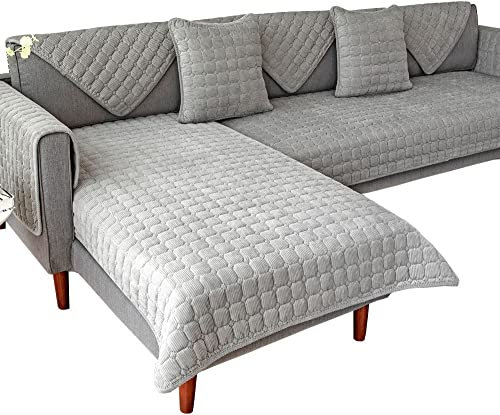 Bezug Sofa Sitzbezug Samt Couchbezug 2 3 Sitzer Sofakissen/Sofabezug L Form Ecksofa Sofa/Couch überwurfdecke, Couch Überwürfe Sofahusse Sofaüberwürfe rutschfest Sofa Abdeckung ( Color : #10 , Size : 9