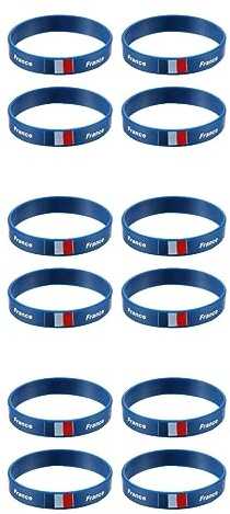 INOOMP 3er-set Unisex-armbänder Mit Länderflaggen Silikonarmband Für Sportspiele Und Festivals 12 Stück * 3