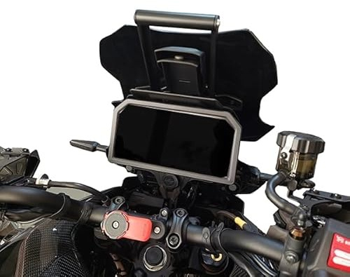 Support de Fixation pour Smartphone/GPS Compatible avec Yamaha Tracer 9 GT+ 2023-2024 (Uniquement Compatible avec GT Plus)