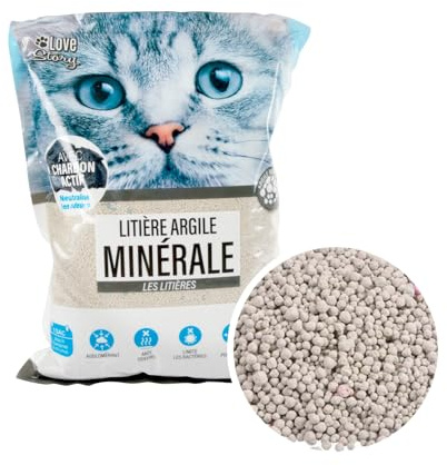 Love Story, Bentonit Mineralischer Streu mit Aktivkohle, 5 l