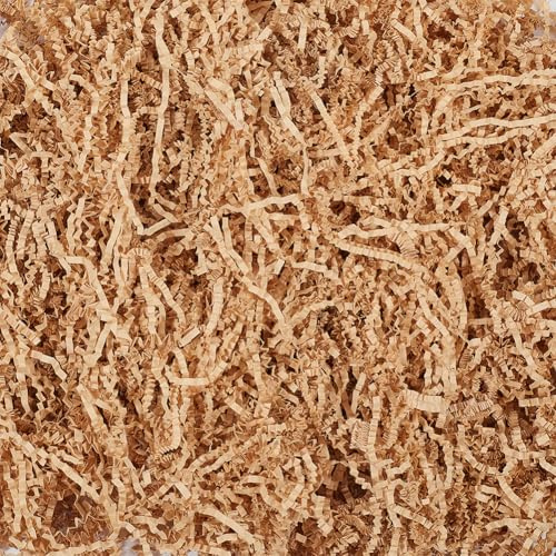 SOFPLATE 4 Set 7 oz Knisterpapier Füller Großpackung Geschenkverpackung Korbfüllung BurlyWood Geschnitten Zerfetzt Knitterfrei Box Versand Geschenkfüller Für DIY Hochzeit Weihnachten Geburtstag Mutter