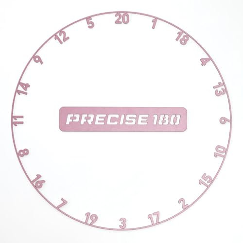 Precise180 - Onepiece Zahlenring - Rebel Rose - Premium Dartzahlenring aus 2mm dicken Stahl - 11 Farben - Dartscheiben Nummernring - Dartzubehör