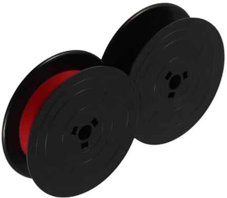 Gatuida Farbband Für Schreibmaschine Doppelt Schwarz Und Rot Ersatz Kompatibel Mit Flying Fish Langhimmel Klassische Mechanische Englische Schreibmaschine (DREI Loch Rot-schwarz Zweifach)