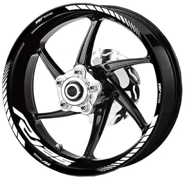 YZXOOP Pegatinas Reflectantes para Llantas De Motocicleta para Yamaha YZF R125 YZFR125 YZF-R125, Pegatinas Calcomanías para Ruedas, Calcomanías Pegatinas para Llantas Impermeable(Color 2)
