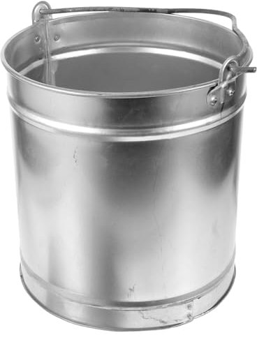 BESPORTBLE Outdoor Fireplace Ash Bucket Metal Bin Lid Ash Carrier for Garden Bbq Holder