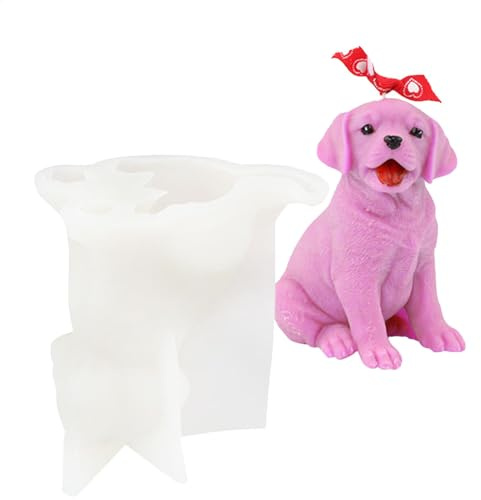 Vgvgaj Silikonform Hund 3d Silikon Kerzenformen Hundeform Hundekerzenformen Für Kerzen Aus Lebensmittelechtem Silikon Für Die Kerzenherstellung Eiswürfel