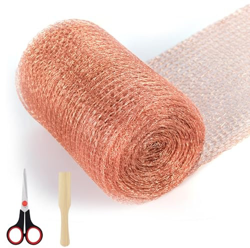 ZHAO GE Barriera Anti-Lumache per Aiulelli, Nastro di Rame Tagliabile 12m x 12.7cm per Prevenire Lumache, Topi, Uccelli e Insetti nell'Orto