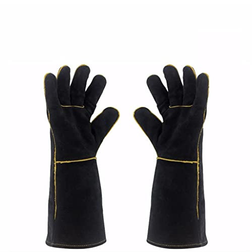 Guanti Da Saldatura Resistenti Al Calore For Saldatore, Cucina, Forno, Camino, Manipolazione Di Animali, Barbecue(14 inches)