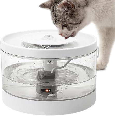 Dispensador de agua para gatos, estación de riego automática para gatitos, fuente de agua inteligente antiderrames silenciosa para gatos, cachorros, perros, múltiples mascotas, viajes en casa