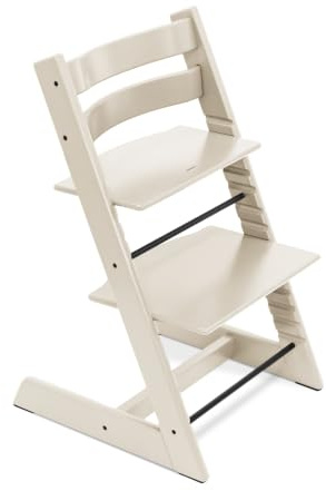 Tripp Trapp Stuhl von Stokke, Vanilla White - Verstellbarer, anpassbarer Stuhl für Kleinkinder, Kinder & Erwachsene - Praktisch, bequem & ergonomisch