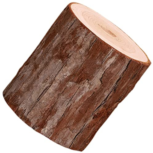 HEATSHAKING Wood Stump Candle Holder Rustic Wooden Tea Light Holders Large Votive Candle Stands Table Centerpiece for Home Decor and Photography Props