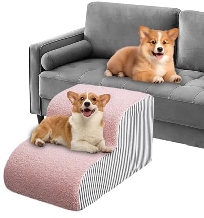 Pet Steps – Hundebett-Zugangstreppe, Katzen-Couch, Kletterleiter, Fahrzeugrampe, SUV-Zubehör, Haustiertreppe für drinnen und draußen, Katzen-Hundetreppe S, Couc H Bett, Stufe S, Wohnzimmer
