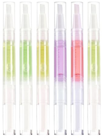 Anneome Bolígrafo Nutritivo para Cutículas 6 Unidades Aceite Esencial Transparente para Manicura Pincel 5 Ml Cuidado y Reparación de Uñas Aceite Esencial para Uñas y Cutículas