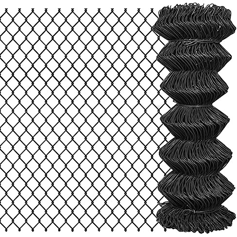 Maschendrahtzaun 25 x 1 m, PVC-beschichteter Stahl Grau, robustes Gitter für Garten, Huhn und Geflügel, langlebiger Schutz, witterungsbeständige Rolle