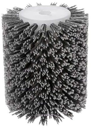 Spazzola a filo rotante in acciaio, Spazzola metallica abrasiva con foro da 13 mm, 100 x 120, grane multiple(180)