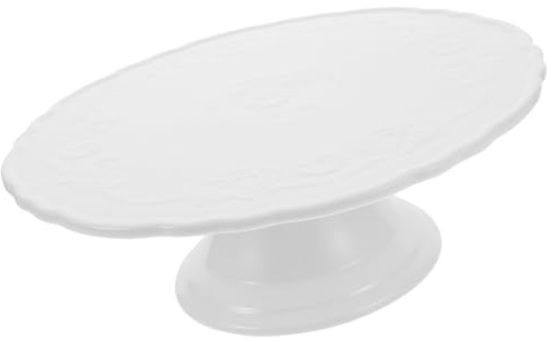 Ipetboom Alzata per Torte in Porcellana Bianca 28 Cm, Espositore per Dolci e Cupcake Piedistallo, Porta Dessert per Feste, Matrimoni e Decorazioni Tavola