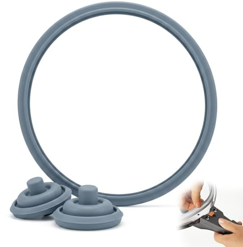 22cm Ersatzteil Dichtungsring für WMF Perfect Silit Sicomatic 6068559990 | Ersatzteile Gummiringe Schnellkochtopf und 2 Kochsignal Dichtung Silikon für Pressure Cooker 3L 4.5L 6.5L 8.5L 6093109502