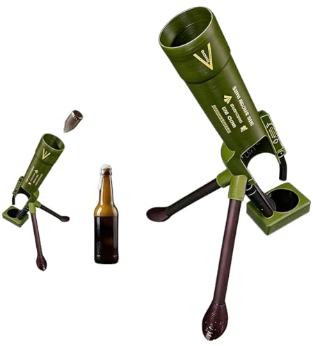 Mortar Style Automatic Beer Bottle Opener for 2.36in Base Bottles, Push Down Quick Cap Opener, Hands Free Soda Beverage Remover Tool, Bar Accessory for Home Party Camping Funny Gift for Him