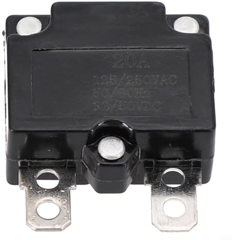 Evenoonest Interruttore di circuito termico, protezione da sovraccarico, relè di ripristino automatico, fusibile termico, protezione da sovraccarico di corrente, per auto elettriche per bambini, 5A