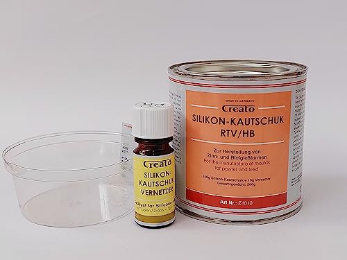 Caoutchouc de silicone RTV-HB (résistant à la chaleur) 500 g avec réticulateur