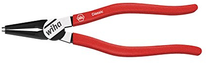 Wiha Sicherungsringzange Classic mit MagicTips® für Innenringe (Bohrungen) mit gerader Form in Blister (36975) J 0, 140 mm