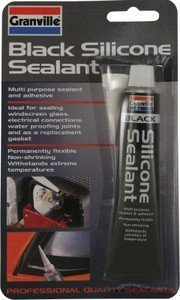 GRANVILLE Black Silicone 0373 Multi Purpose Sealant & Adhesive 40G Tube X 1