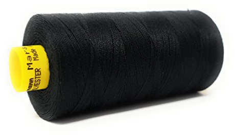 Knorr Prandell Gutermann Mara 120 Allzweck-Nähgarn Polyester 1000 m Nähmaschinengarn UV-beständig Schwarz, 1