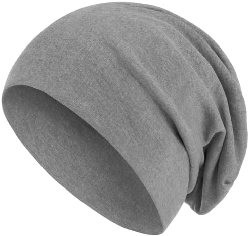 style3 Warme Herbst Winter Slouch Beanie XXL aus atmungsaktivem, feinem und leichten Jersey Unisex Mütze Wintermütze Einheitsgröße
