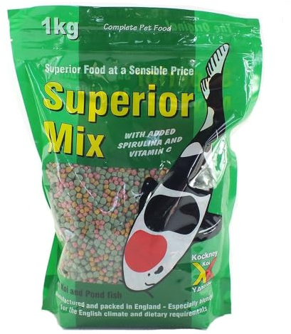 Kockney Koi Superior Mix Pond Fish Food 4mm 1kg Bag