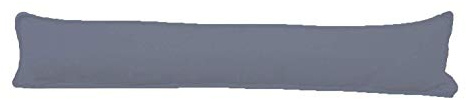 Marilyn Bed & Bath Plain Fabric Draught Energy Saver Excluders Draft Insulator Draft Stopper For Door Window Hallway (Silver, 1)