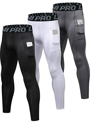 LNJLVI kompressionsstrumpor för män löpning baslager coola torra tights leggings