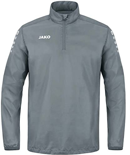 JAKO Herren Rainzip Team Allwettersweat Ziptop, Steingrau, L EU