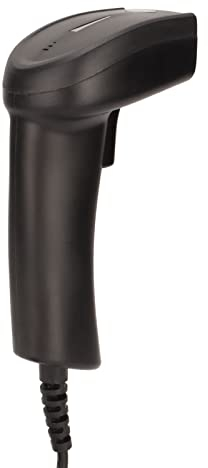 VBESTLIFE Barcode-Scanner, Kabelgebundener 1D-Barcode-Handscanner, Automatischer 1D-Barcode-Leser mit USB-Kabel, für Supermarkt, Convenience Store, Lager