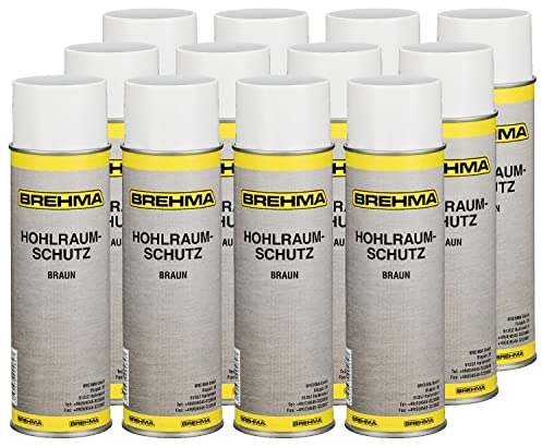 24x BREHMA Hohlraumschutz Hohlraumversiegelung Spray 500ml Wachs mit Griff