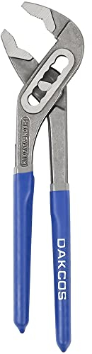 DAKCOS Water Pump Pliers 8 (200mm) Slip Joint Pliers with Wide Jaw Capacity Non Slip Handle