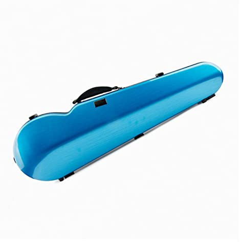 Fachmann Geigenkoffer Blauer, Leichter, Wasserdichter, Stoßfester Composite-Kohlefaser-Hartschalenkoffer In 4/4-Größe Mit Riemen Geigenkoffer