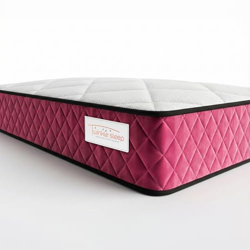 Twinklesleep Kids' Memory Foam Mattress, Single, 20 cm Thick, Pink