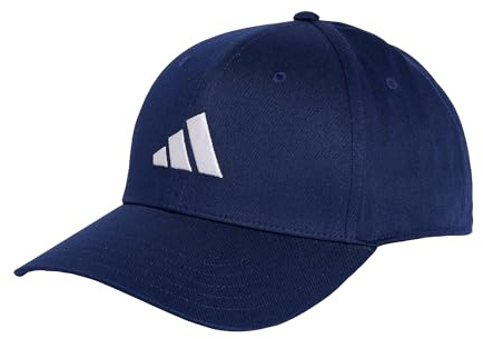 adidas Unisex Adulto Baseball Cotton New Logo Hat, Dark Blue/White, M-L