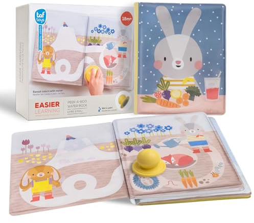 Taf Toys 13465 - Libro mágico de Agua para Bebés +18M - Juguete Educativo Reutilizable y Seguro